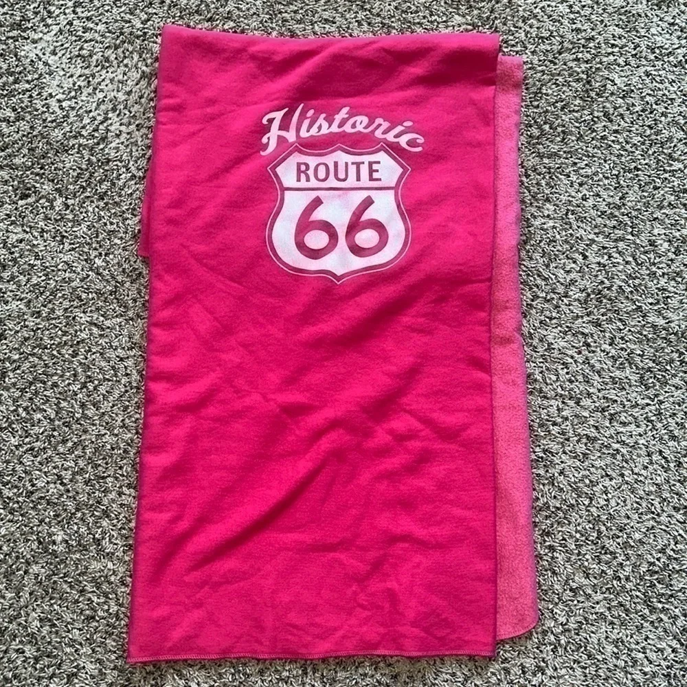 Historic Route 66 pink blanket